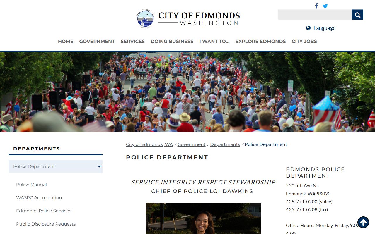 Edmonds Police Department public records requests