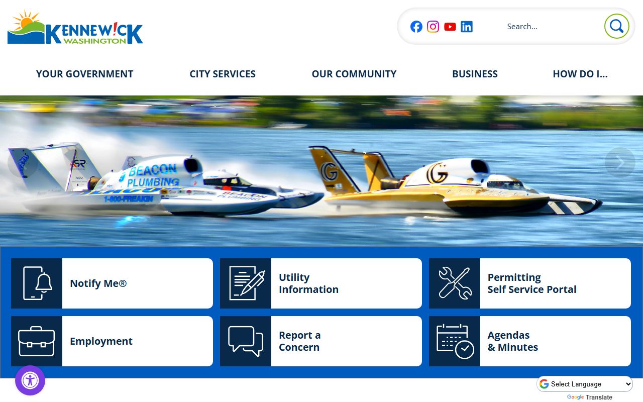 Kennewick city official website public records portal