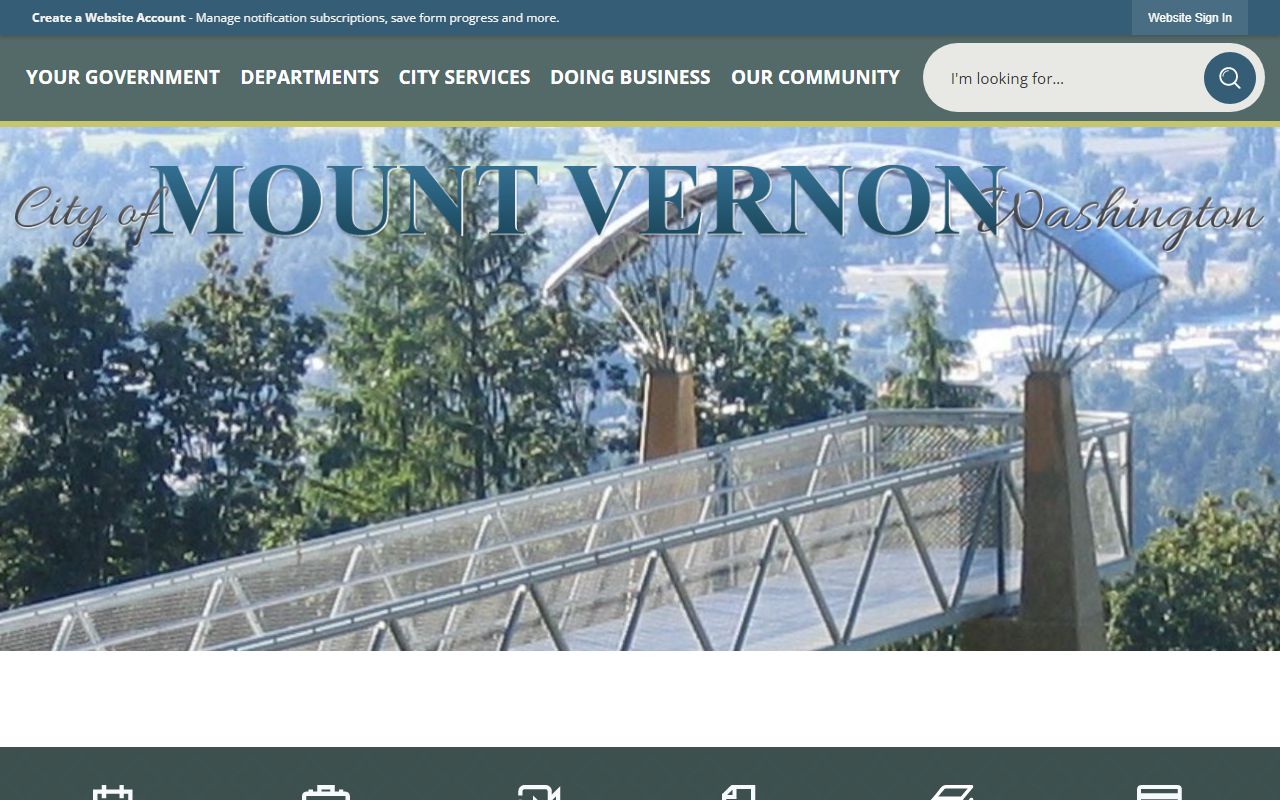 Mount Vernon city official website public records