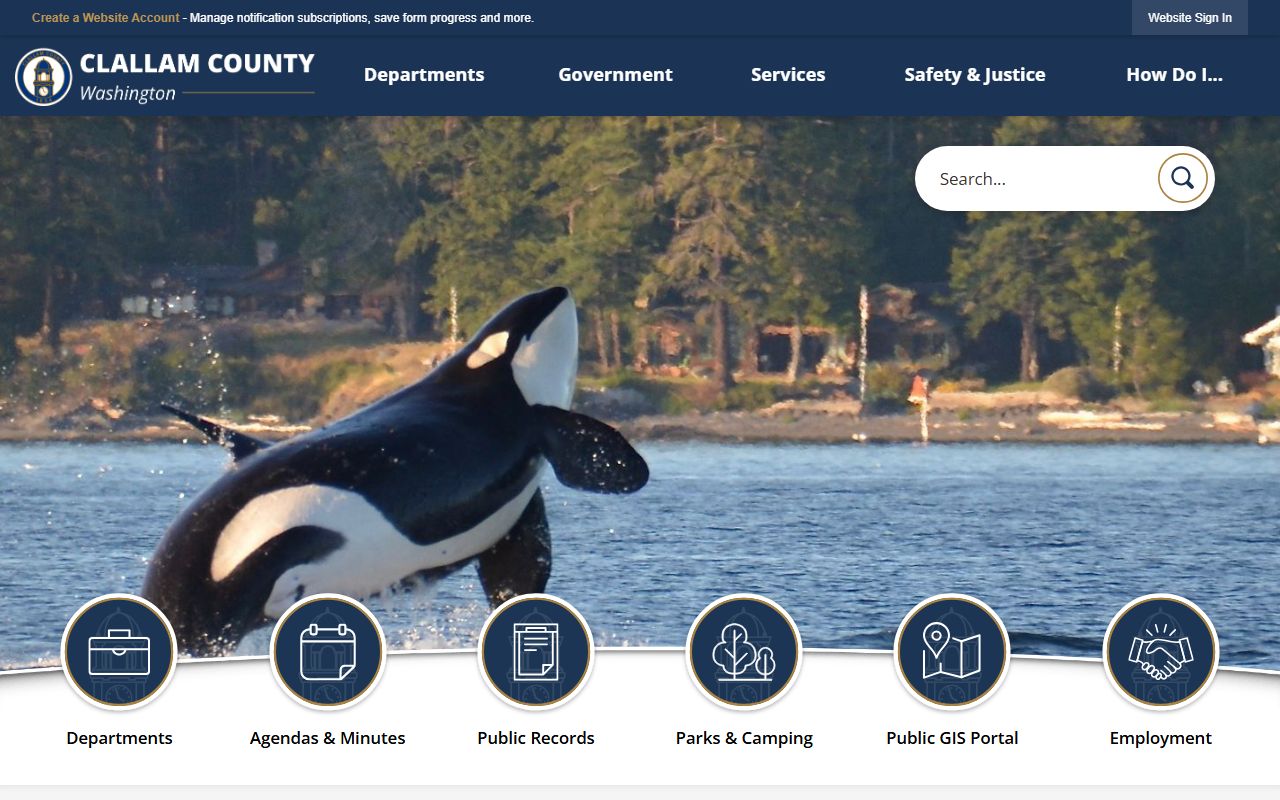Clallam County official website public records access