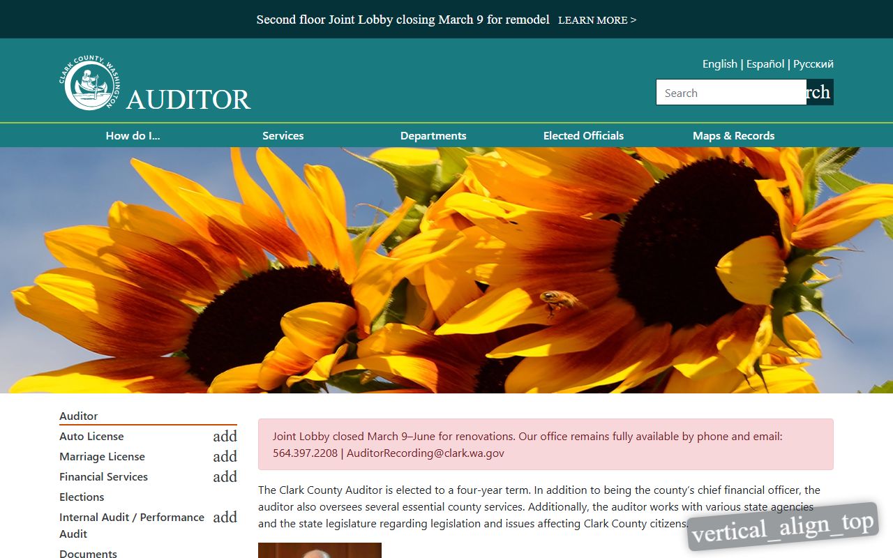Clark County Auditor recorded documents public records online