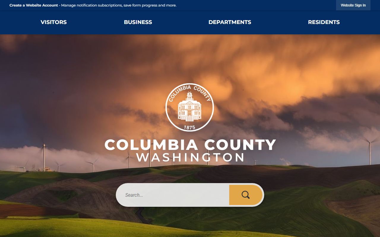 Columbia County official website public records access
