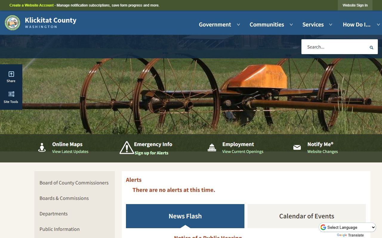 Klickitat County public records official website Goldendale Washington