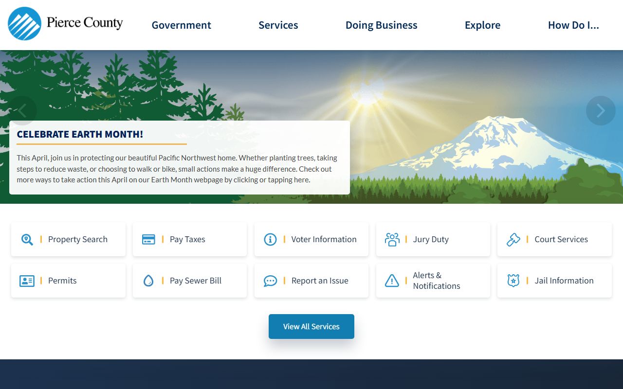 Pierce County public records official website portal