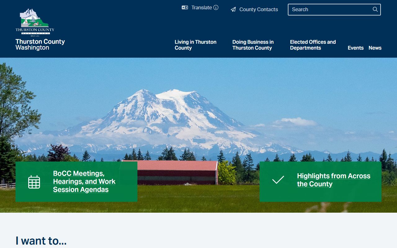 Thurston County public records official website