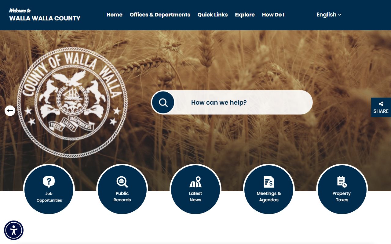 Walla Walla County public records official website